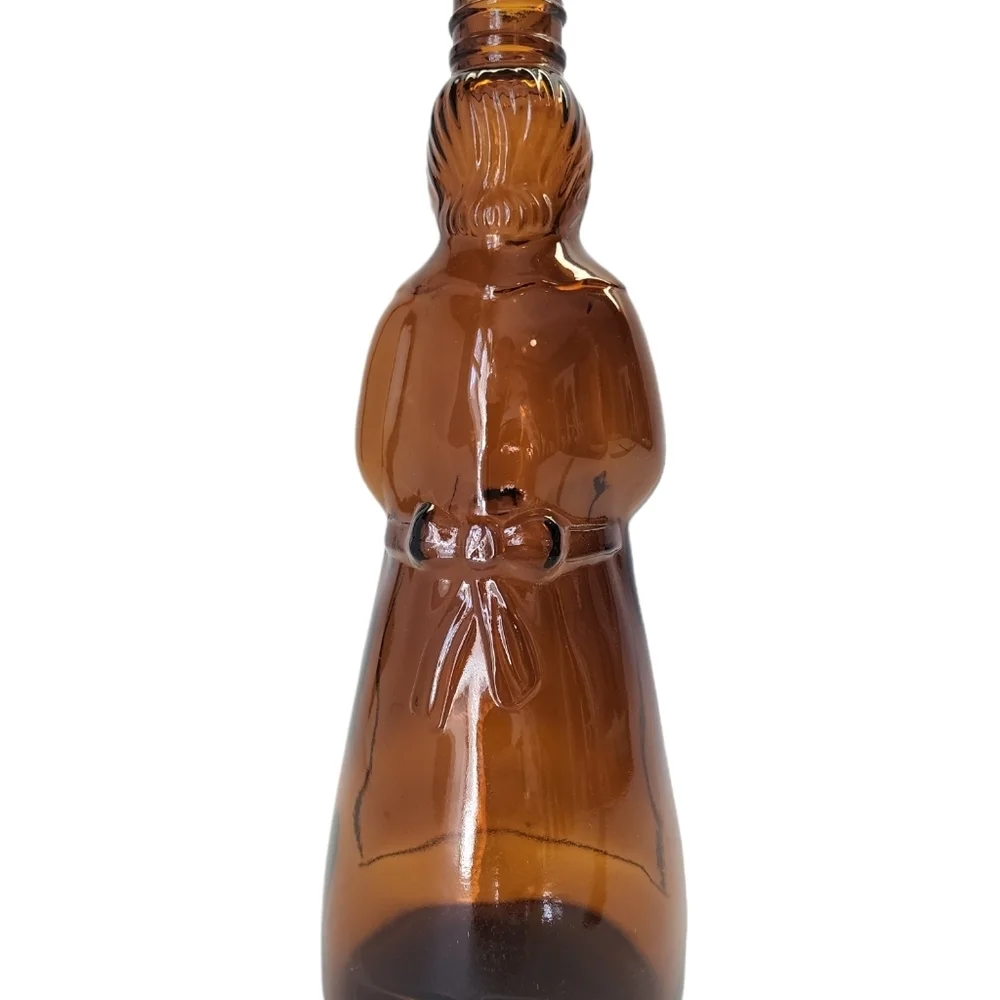 Mrs. Butterworth 10 inch Amber Glass Syrup Bottle 1964 - Picture 3 of 7